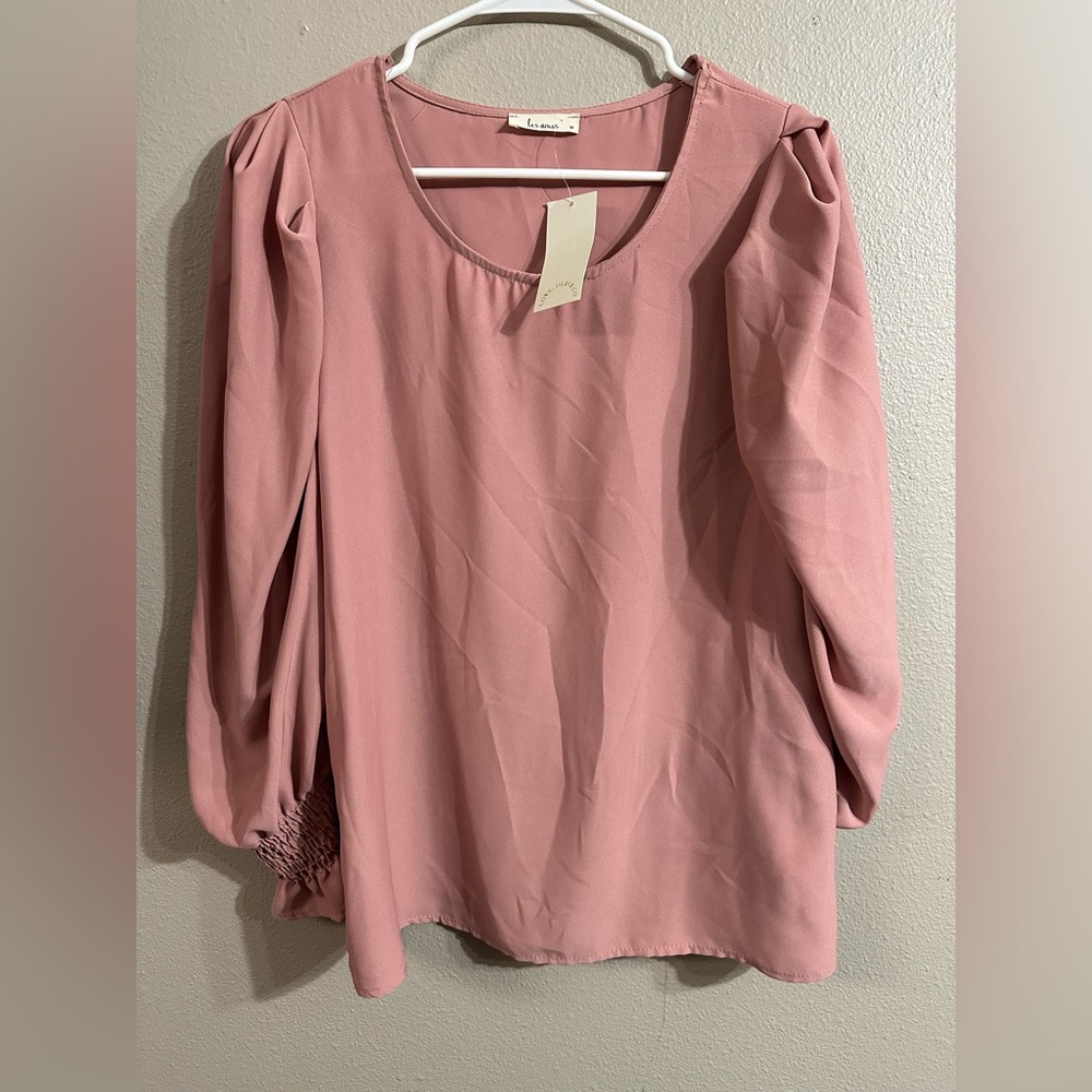 Les Amis Elegant Pink Women's Top